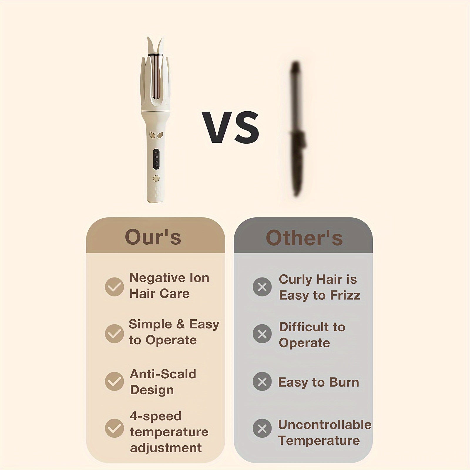 Automatic Hair Curler – Smart One-Click Styling for Effortless Curls