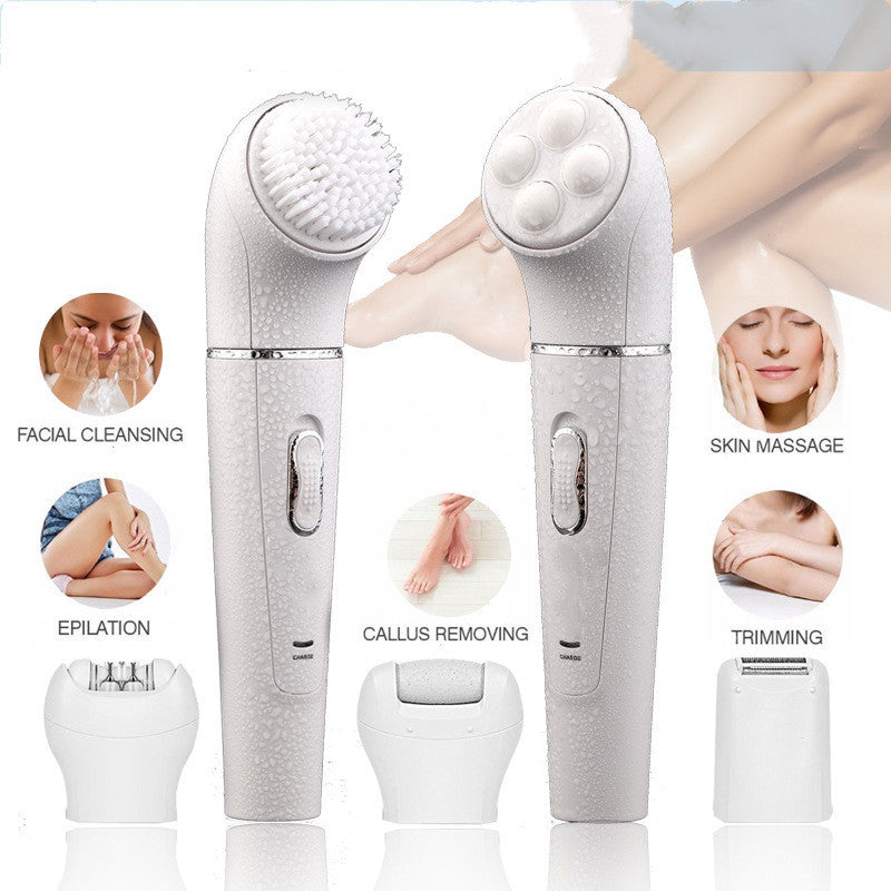 Multifunctional Combined Electric Epilator Facial Cleansing Brush