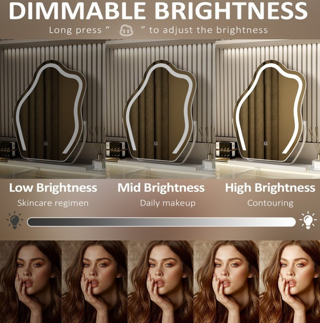 “Cloud LED Makeup Mirror – Smart Wall-Mounted Vanity Light”