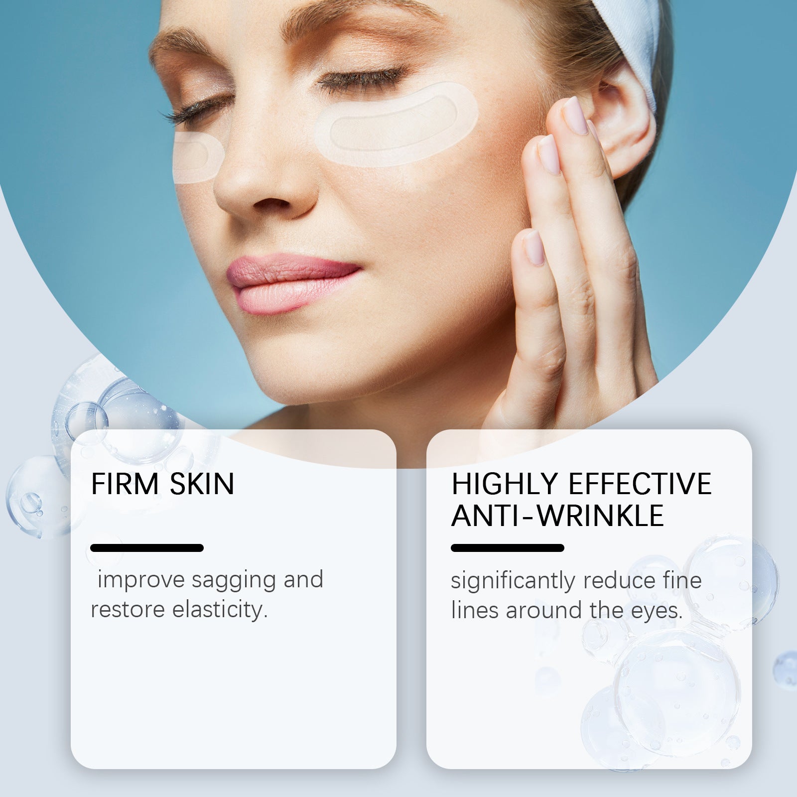 Microneedle Anti-Wrinkle Eye Mask – Collagen & Vitamin E