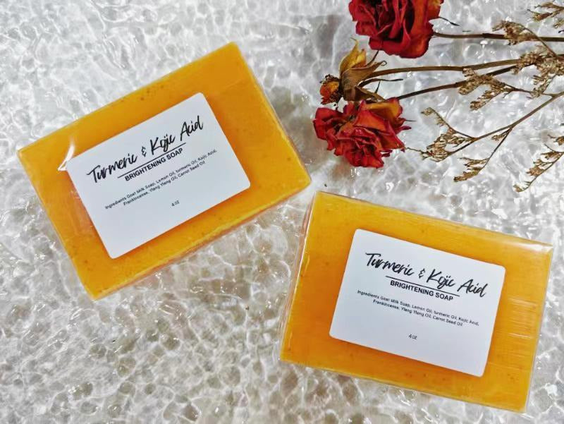 Lemon Turmeric & Kojic Acid Soap For All Skin Types - Radiant Radiant Skin Restorator For Deep Cleansing Natural Skincare For Face & Body 1pcs