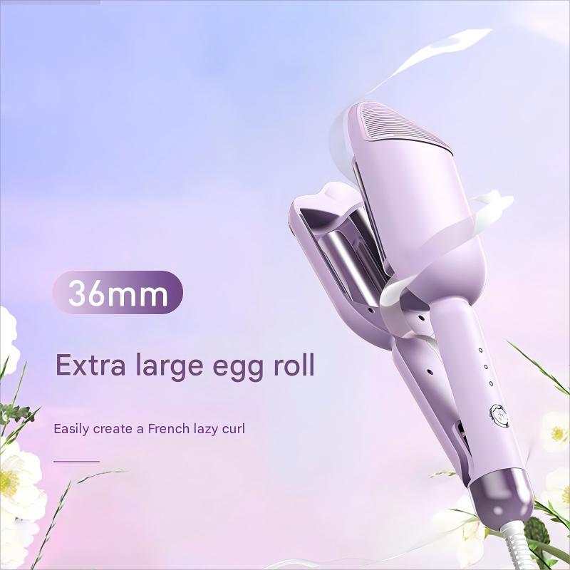 Cat Paw French Omelette Curling Wand – 36mm Water Wave Sheep Curl Hair Iron
