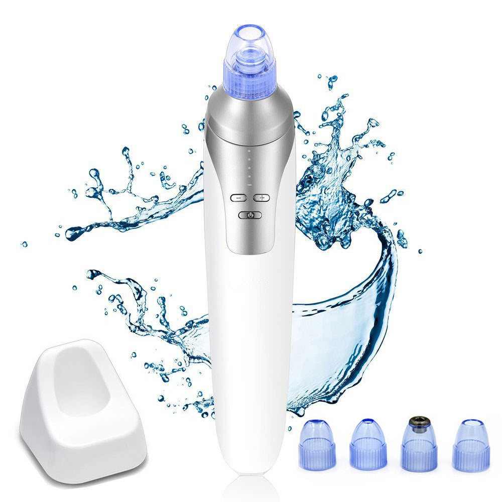 Electric Blackhead Remover with 4 Suction Heads – Rechargeable Pore Cleaner
