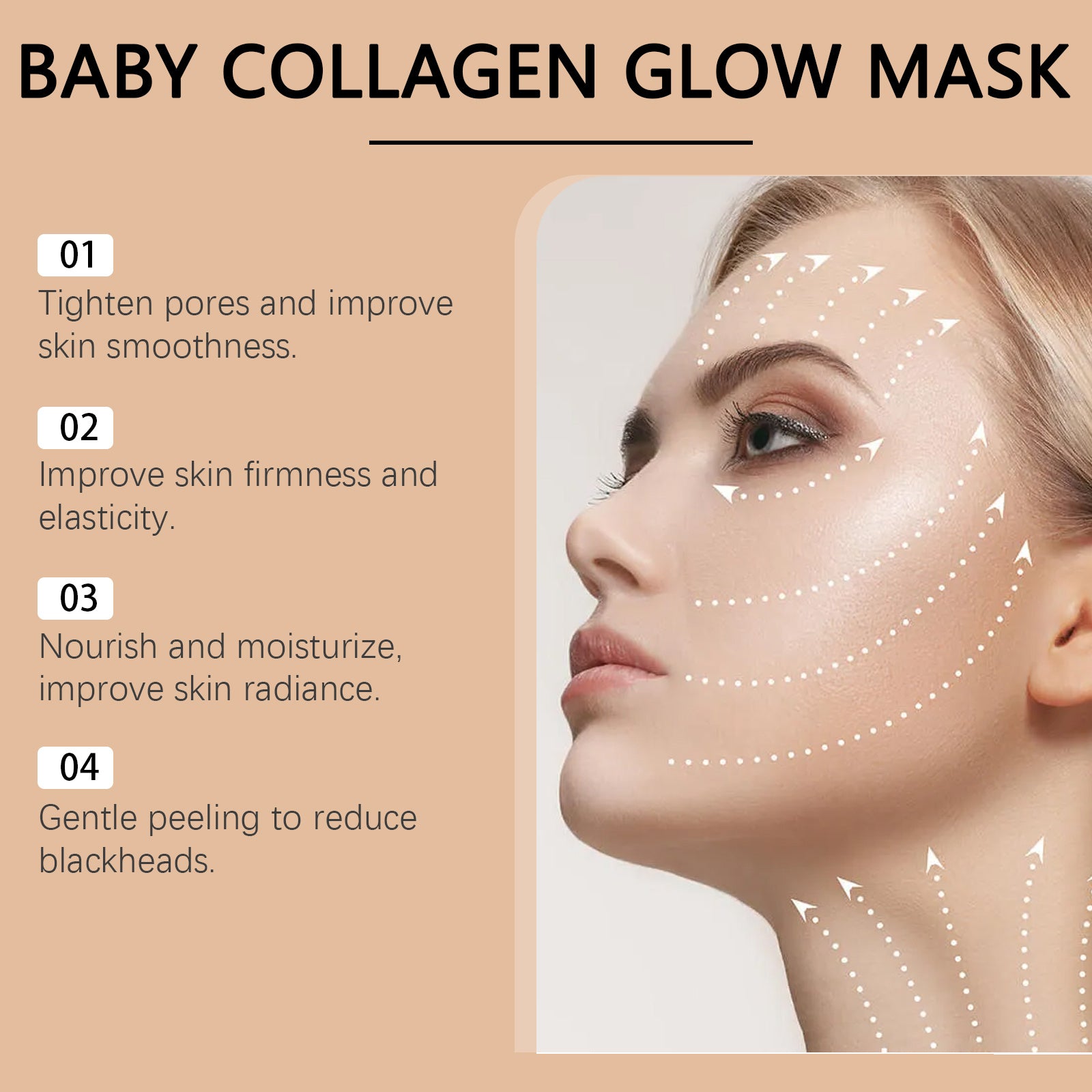 Collagen Peeling Mask – Brightening, Hydrating & Pore Refining