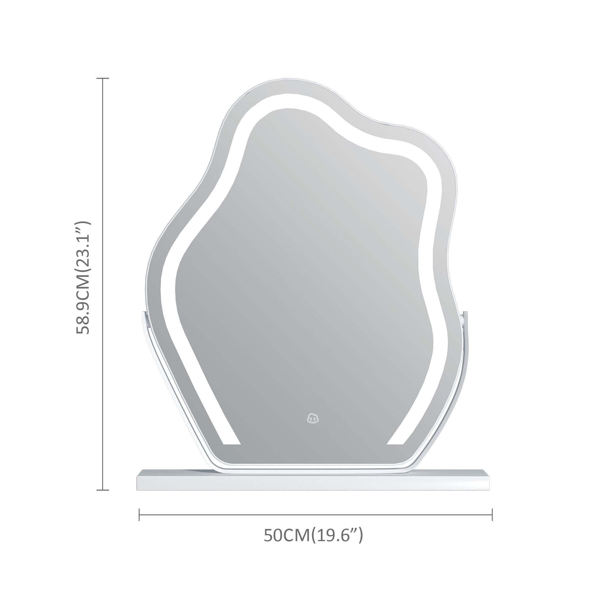 “Cloud LED Makeup Mirror – Smart Wall-Mounted Vanity Light”