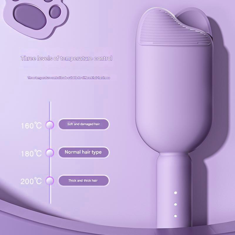 Cat Paw French Omelette Curling Wand – 36mm Water Wave Sheep Curl Hair Iron