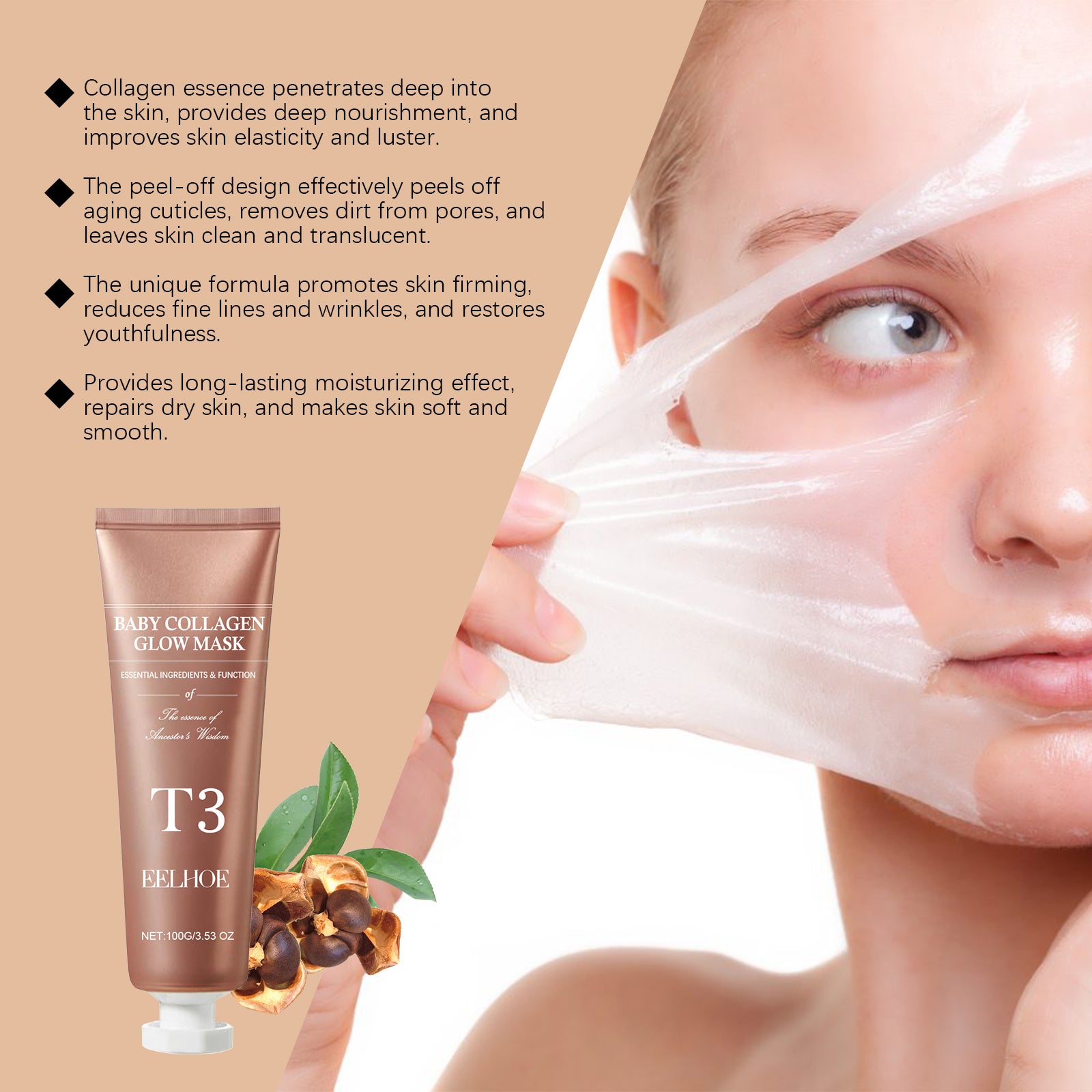 Collagen Peeling Mask – Brightening, Hydrating & Pore Refining