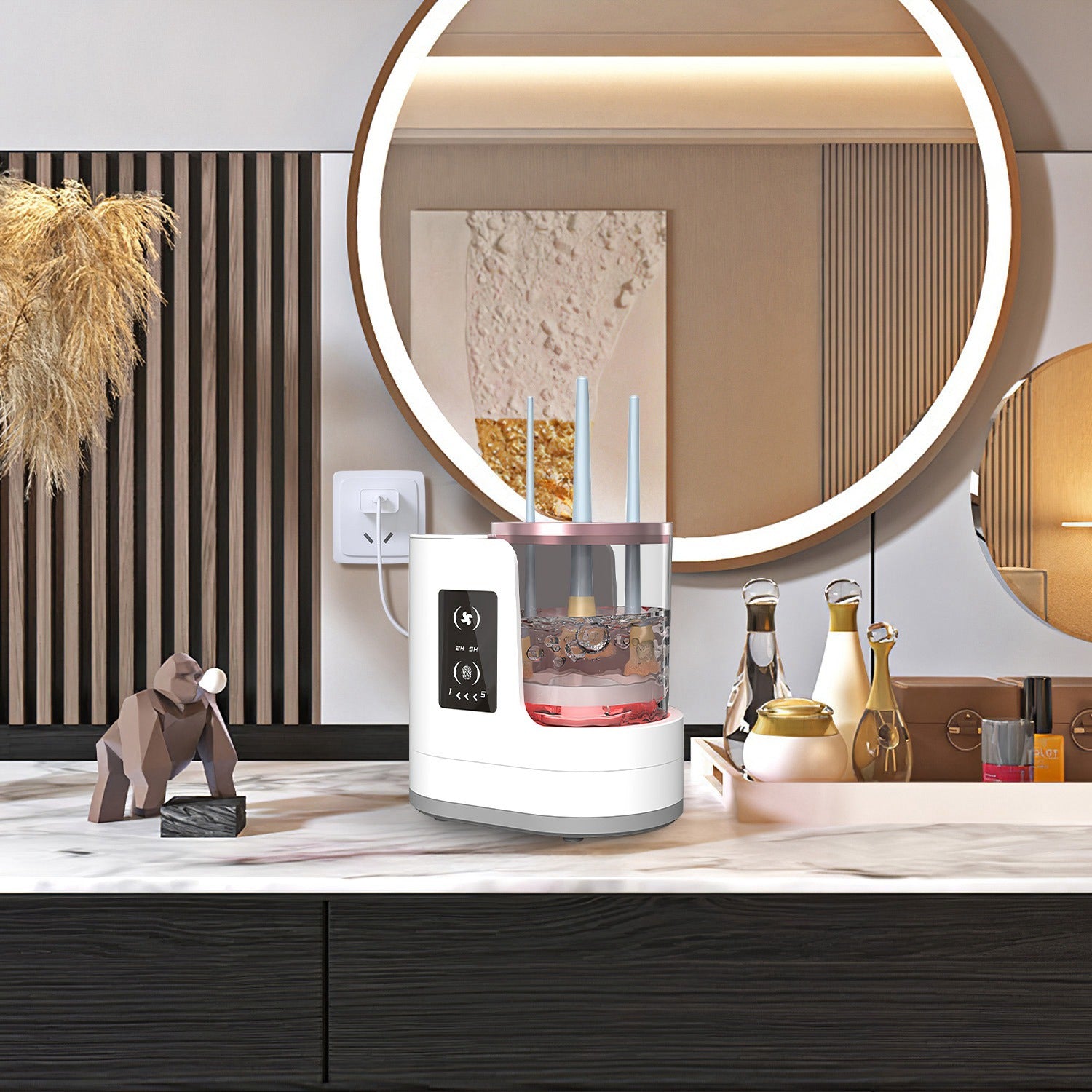 4-in-1 Electric Makeup Brush Cleaner & Dryer with UV Light