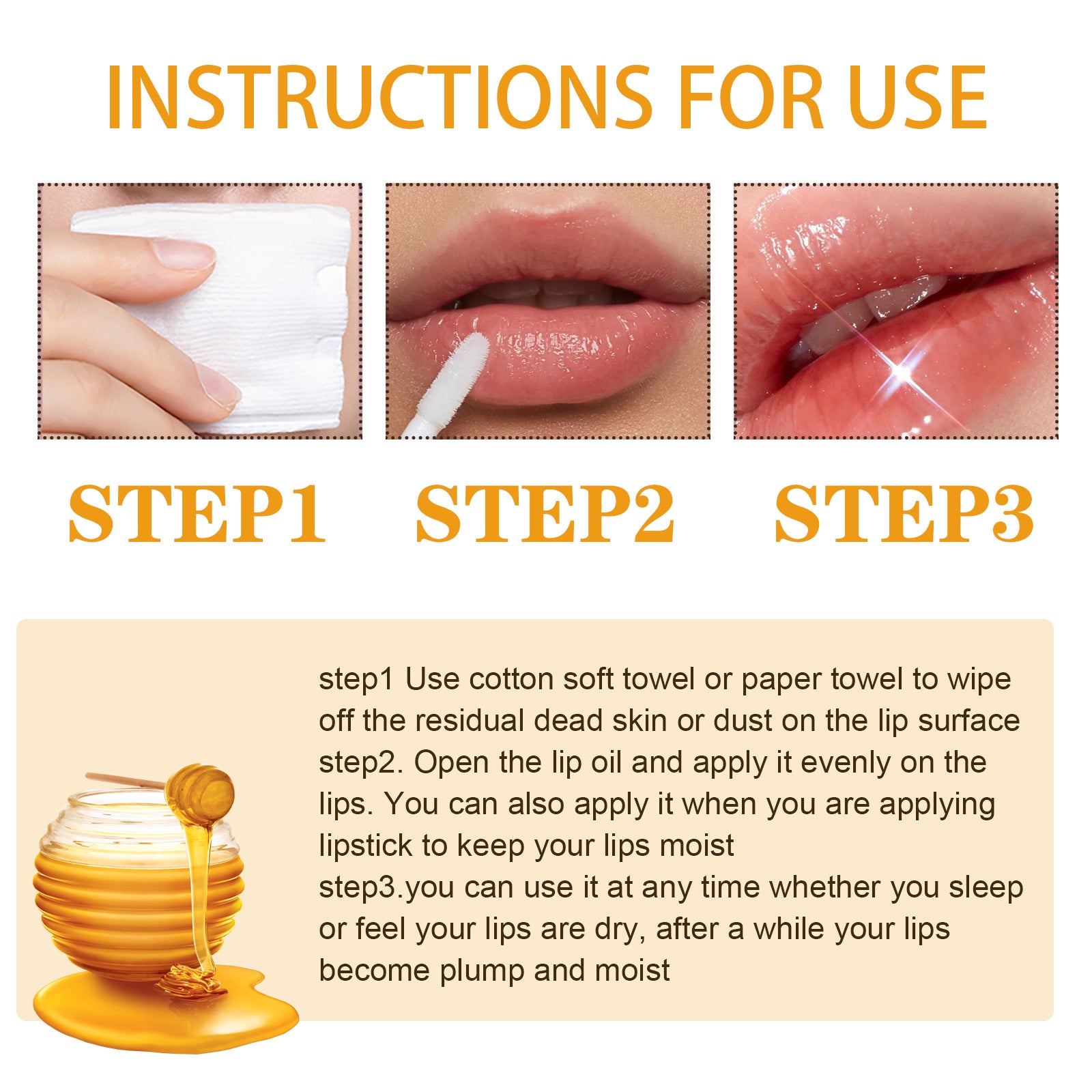 EELHOE Honey Lip Oil – Moisturizing & Lip Care